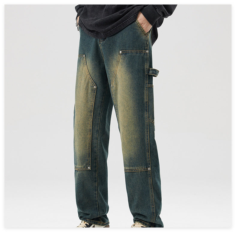 Vintage Logging Cargo Jeans Men