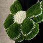 Handmade Crocheted Wool Large Flower Large Capacity Portable Shoulder Bag Material Bag