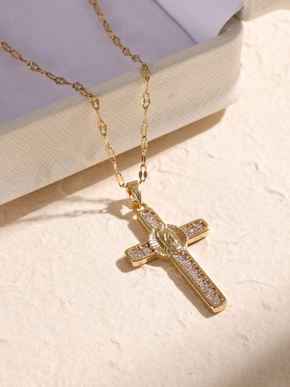 Cross Necklaces, High-end Stainless Steel Necklaces, Women's Collarbone Chains, Hot Selling Accessories For Women