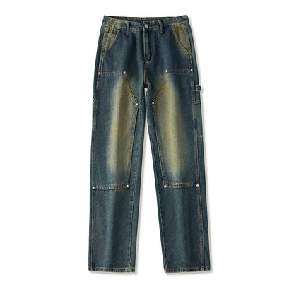 Vintage Logging Cargo Jeans Men