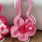 Handmade Crocheted Wool Large Flower Large Capacity Portable Shoulder Bag Material Bag